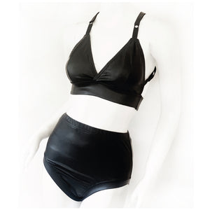 Matte Vinyl O-ring Bra Top