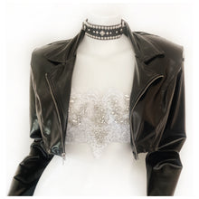 Load image into Gallery viewer, Immortal Bride Rhinestone and Lace Applique Bra