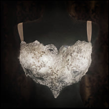 Load image into Gallery viewer, Corpse Bride Rhinestone and Lace Applique Bra