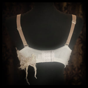 Corpse Bride Rhinestone and Lace Applique Bra