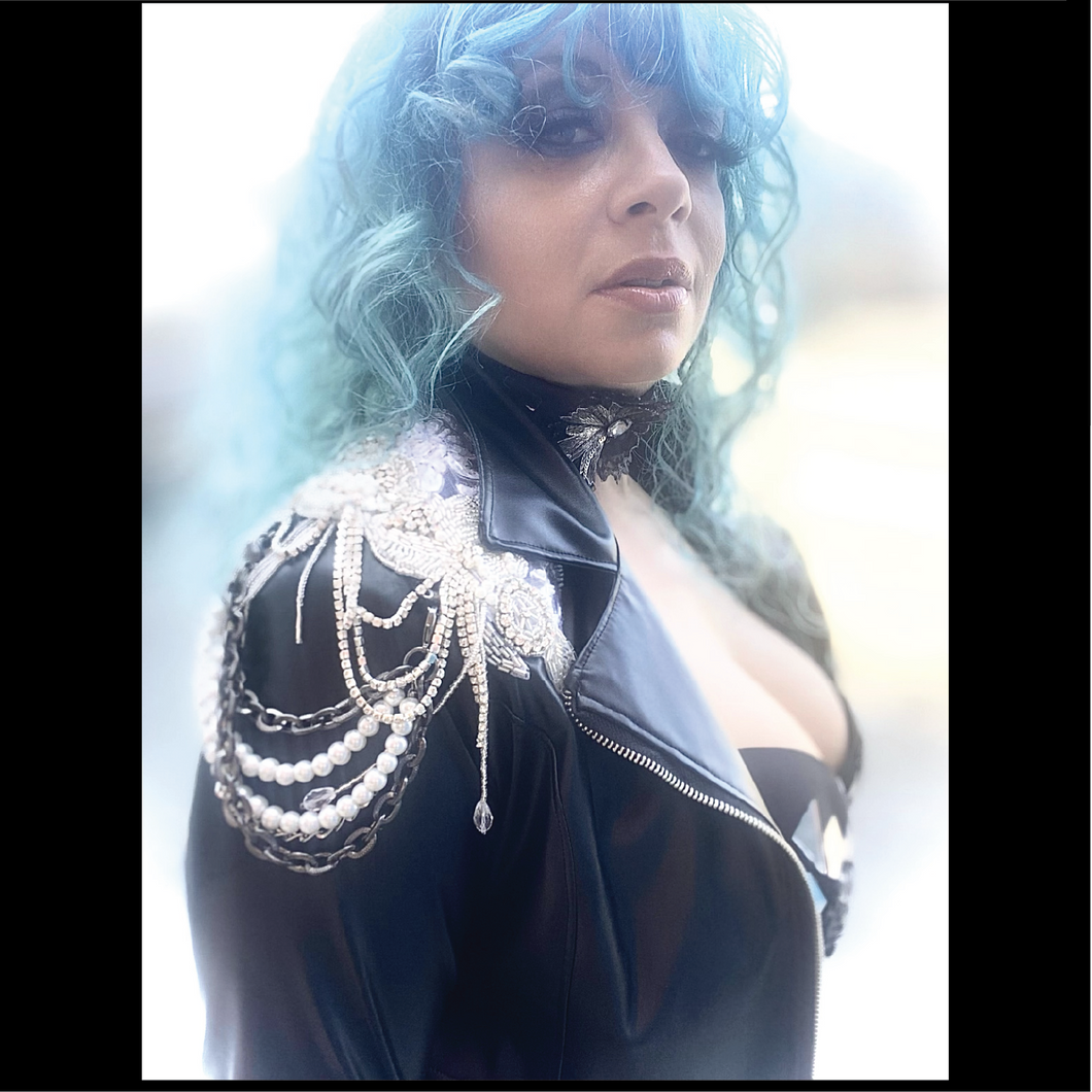 You're in Love Lace and Vinyl Jacket