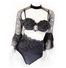 Load image into Gallery viewer, House of Ill Repute Eyelash Lace Shrug