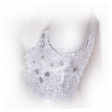Load image into Gallery viewer, Pearl and Jeweled Lace Waist Cincher