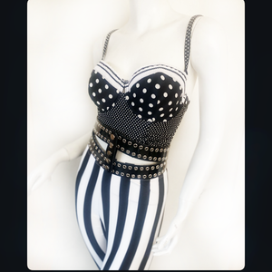 Moto Glam Grommet Corset Belt