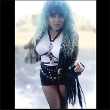 Load image into Gallery viewer, Matte Vinyl Lace-up Shorts