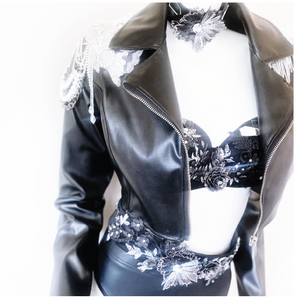 You're in Love Lace and Vinyl Jacket