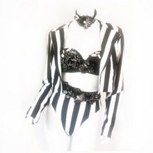 Load image into Gallery viewer, Headbanger's Ball Super Cheeky Striped Bottom