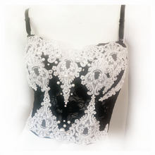 Load image into Gallery viewer, Vixen Noir Lace Bustier