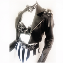 Load image into Gallery viewer, Headbanger's Ball Super Cheeky Striped Bottom