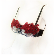 Load image into Gallery viewer, Wasted Time Sequin Lace &amp; Applique Bra