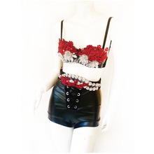 Load image into Gallery viewer, Wasted Time Sequin Lace &amp; Applique Belt (with optional garters)