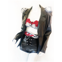 Load image into Gallery viewer, Wasted Time Sequin Lace &amp; Applique Belt (with optional garters)