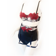 Load image into Gallery viewer, Wasted Time Sequin Lace &amp; Applique Belt (with optional garters)