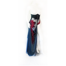 Load image into Gallery viewer, Wasted Time Under-bust Corset with Chiffon &amp; lace side bustle