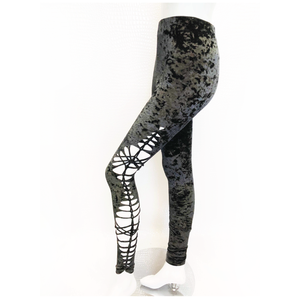 Kelly Gets Twisted velvet leggings - size M