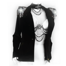 Load image into Gallery viewer, Black Velvet Jacket