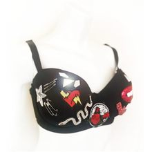 Load image into Gallery viewer, Bad Reputation Bling &#39;n&#39; Patch Bra