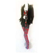 Load image into Gallery viewer, Plaid Thigh High Stiletto Covers