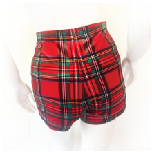 Load image into Gallery viewer, Pop Punk Plaid Lace-up Shorts