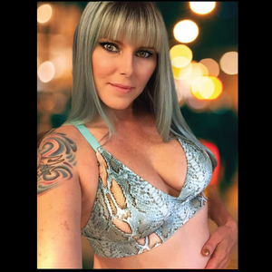 Snakeskin O-ring Bra Top