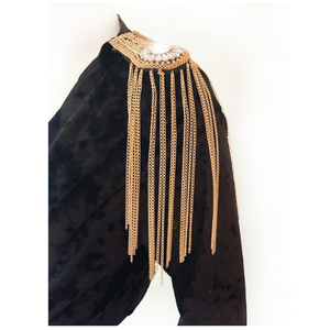 Gold Fringe Epaulette Pins