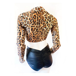 Headbanger's Ball Leopard Moto Jacket - SAMPLE SALE - size XS