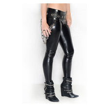 Load image into Gallery viewer, Headbanger&#39;s Ball Liquid Vinyl Low Rise Legging