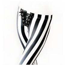 Load image into Gallery viewer, Striped Low Rise Lace-up Legging