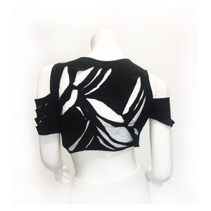 Headbanger's Ball Slashed Crop Top