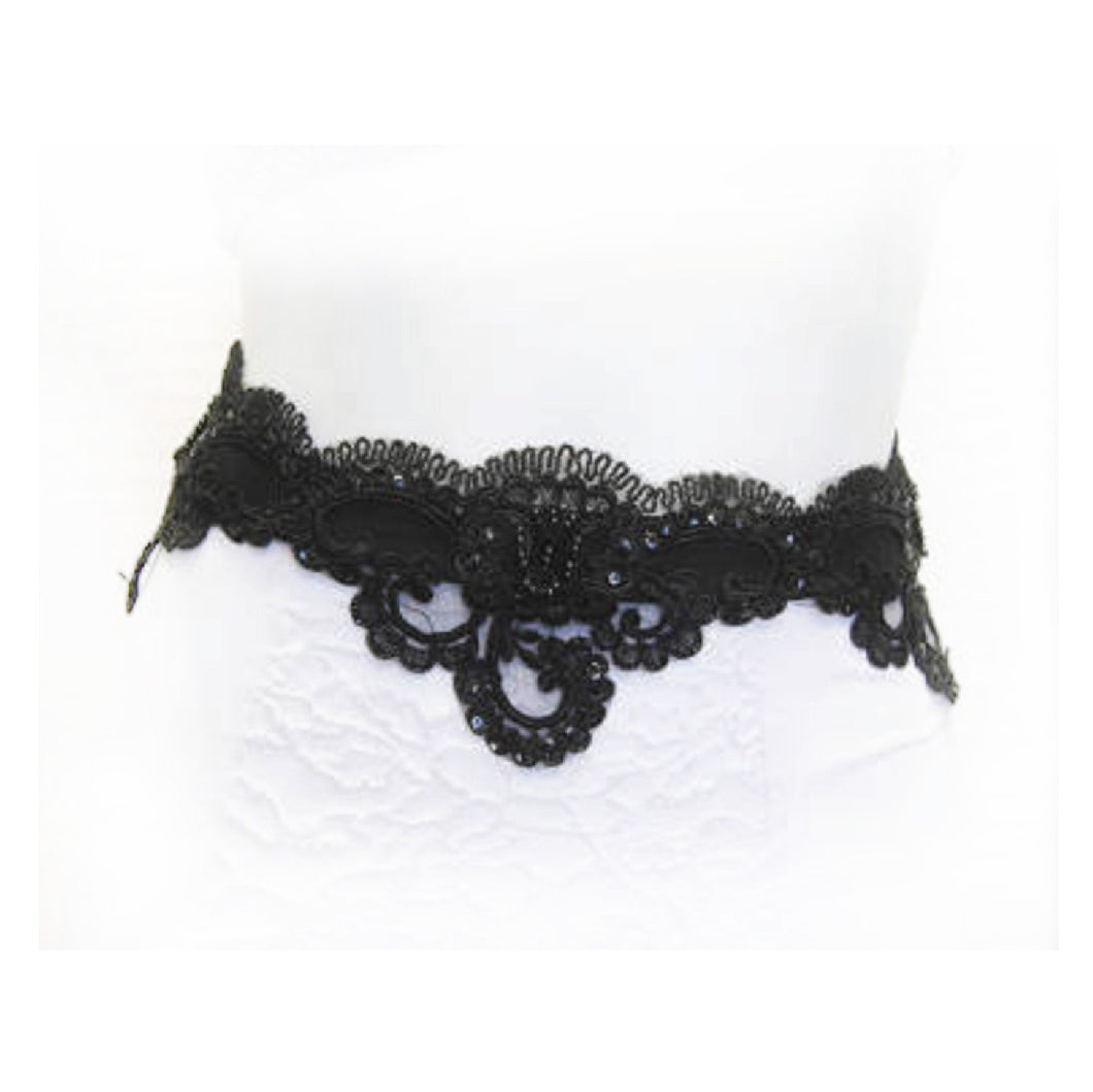 House of Ill Repute Lace Applique Belt