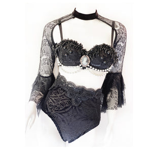 House of Ill Repute Lace Applique Belt