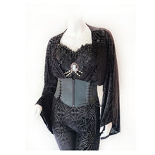 Load image into Gallery viewer, House of Ill Repute Burnout Velvet Crop Kimono