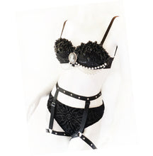 Load image into Gallery viewer, House of Ill Repute Beaded Lace Bra