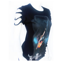 Load image into Gallery viewer, Kelly Maglia Women&#39;s Slashed Lightning T-shirt - WOMEN