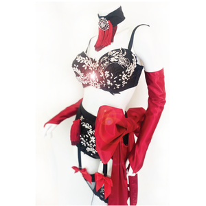 Lady Marmalade Rhinestone Applique Bra