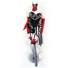 Load image into Gallery viewer, Lady Marmalade Crochet Fishnet Thigh Highs