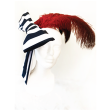 Load image into Gallery viewer, Lady Marmalade Bow and Feather Hair Clip