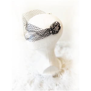 Lady Marmalade Netted Veil Hair Clip