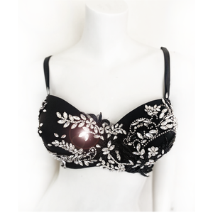 Lady Marmalade Rhinestone Applique Bra