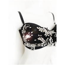 Load image into Gallery viewer, Lady Marmalade Rhinestone Applique Bra