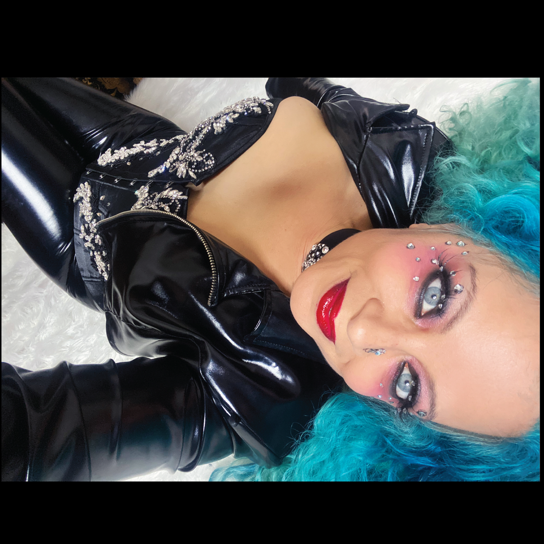 Lady Marmalade Liquid Vinyl Moto Jacket