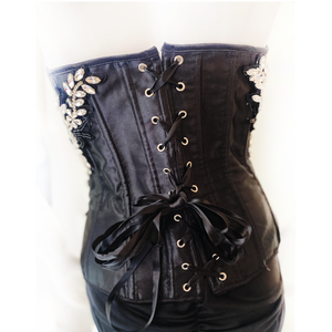 Lady Marmalade Rhinestone Applique Corset