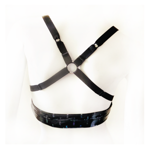 Liquid Vinyl O-ring Bra Top