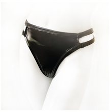 Load image into Gallery viewer, Liquid Vinyl Strappy Low Rise Brief