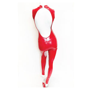 Little Red Corvette Liquid Vinyl Catsuit