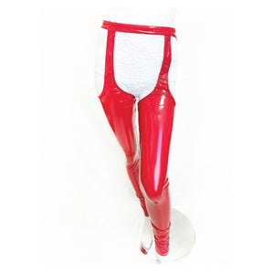 Little Red Corvette Liquid Vinyl Chaps - SAMPLE SALE - size XL/2XL