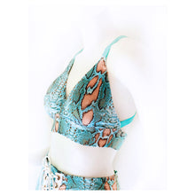 Load image into Gallery viewer, Snakeskin O-ring Bra Top