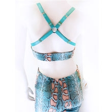 Load image into Gallery viewer, Snakeskin O-ring Bra Top