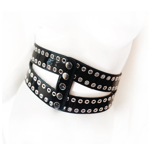 Moto Glam Grommet Corset Belt