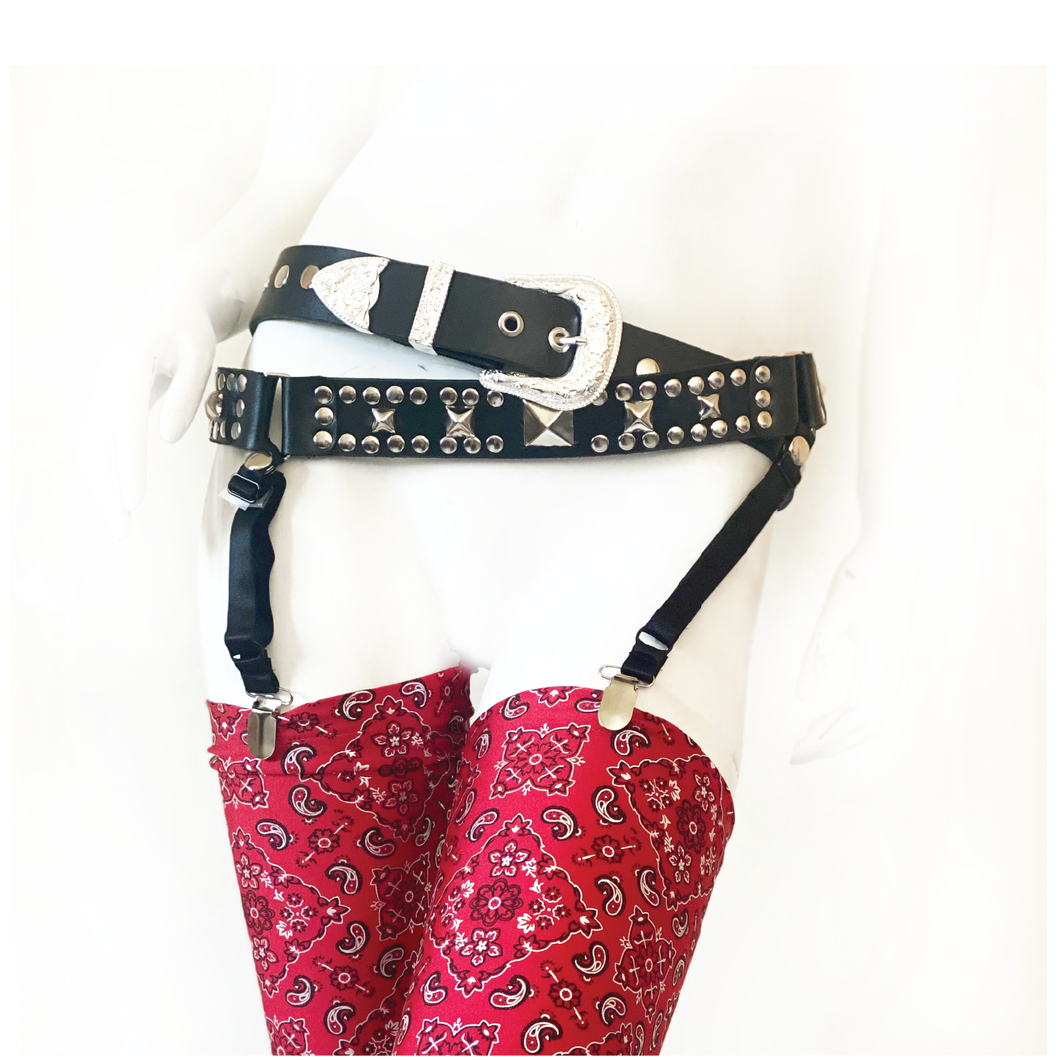 Bandana Thigh High Stiletto Covers - SAMPLE SALE - size M/L